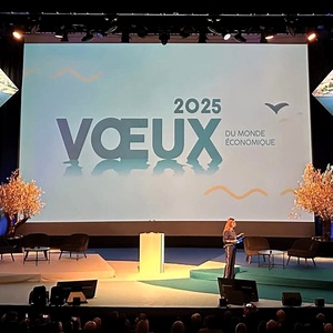 Cérémonie des vœux avec écran LED